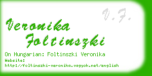 veronika foltinszki business card